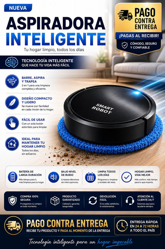 ASPIRADORA INTELIGENTE CON TRAPEADOR XM12