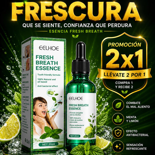 FRESH BREATH ESSENCE 2 X 1 - MAL ALIENTO ORIGINAL U.S.A